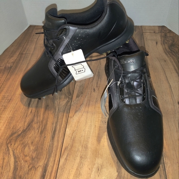 Mens NIKE ZOOM Golf Shoes Size: 10 Black 483246-001 New Condition